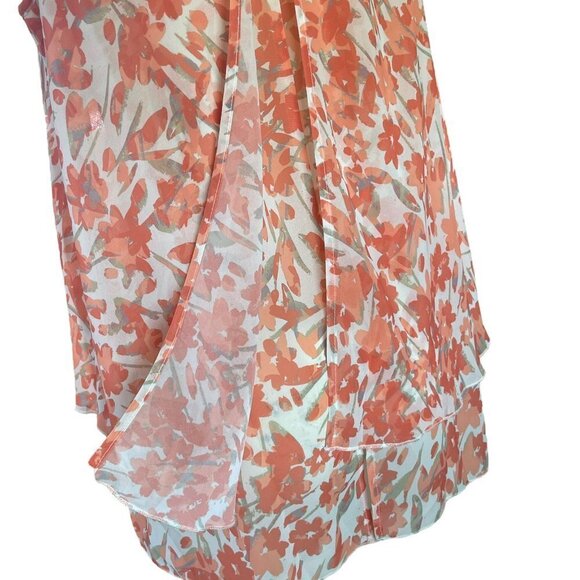 Lysse Warm Stroke Floral Sleeveless Top Blouse Size L - Picture 4 of 10